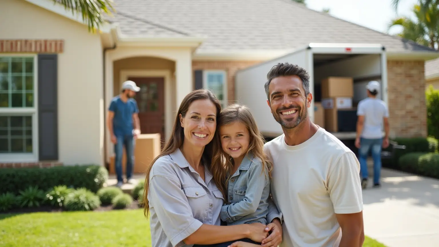 moving family in Sugar Land